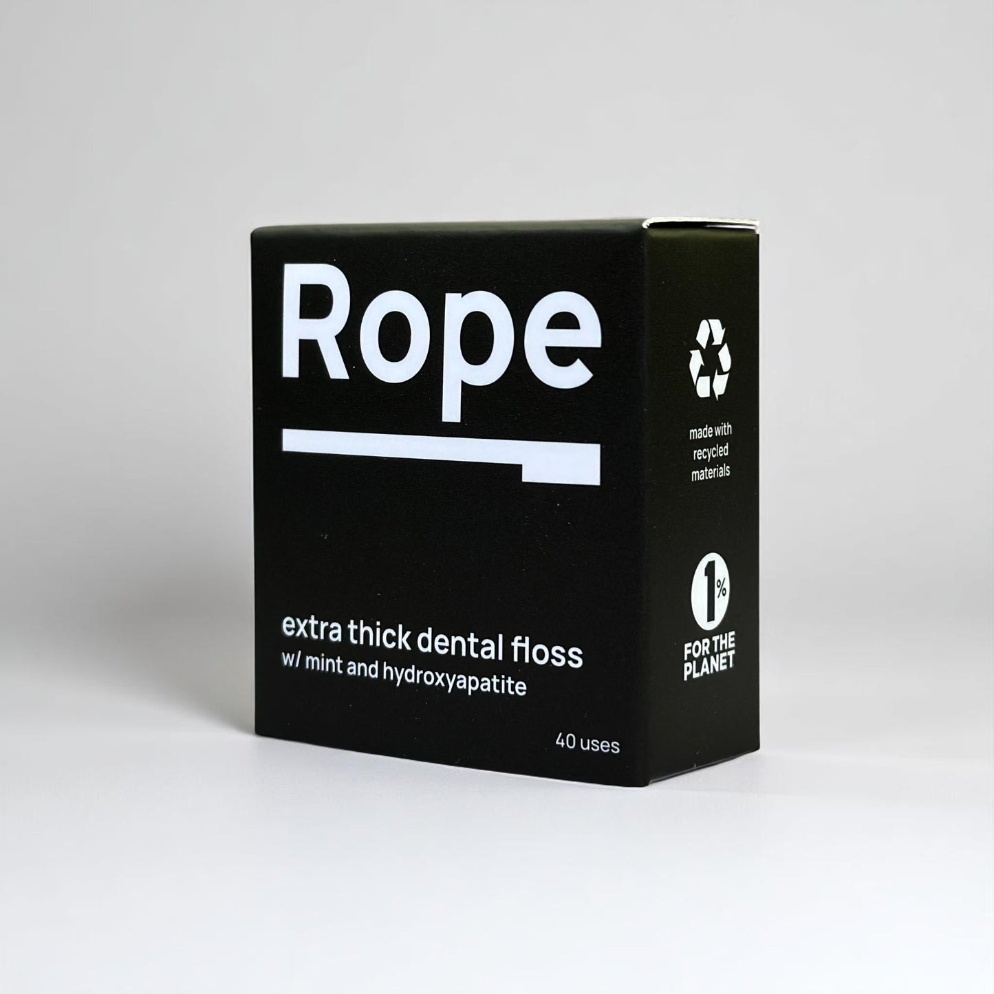 Rope Teeth Extra Thick Dental Floss with Hydroxyapatite - 1 Pack