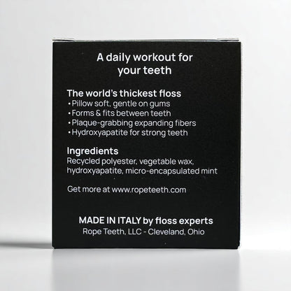 Rope Teeth Extra Thick Dental Floss with Hydroxyapatite - 1 Pack